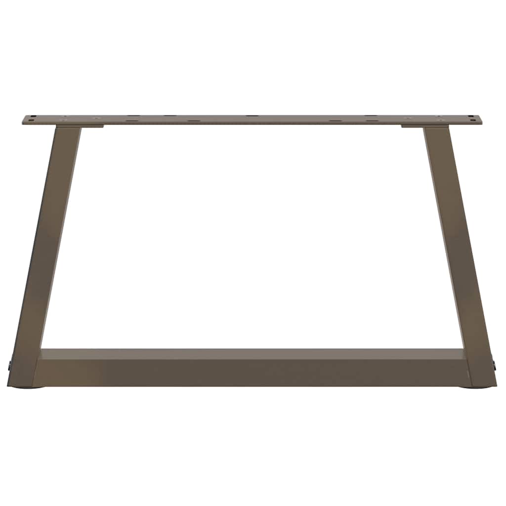 vidaXL Couchtischbeine V-Form 2 Stück Naturstahl 50x(30-31,3) cm Stahl