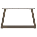 vidaXL Couchtischbeine V-Form 2 Stück Naturstahl 50x(30-31,3) cm Stahl