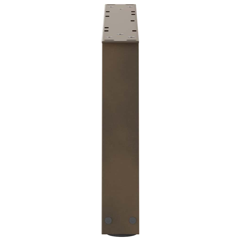 vidaXL Couchtischbeine V-Form 2 Stück Naturstahl 50x(30-31,3) cm Stahl