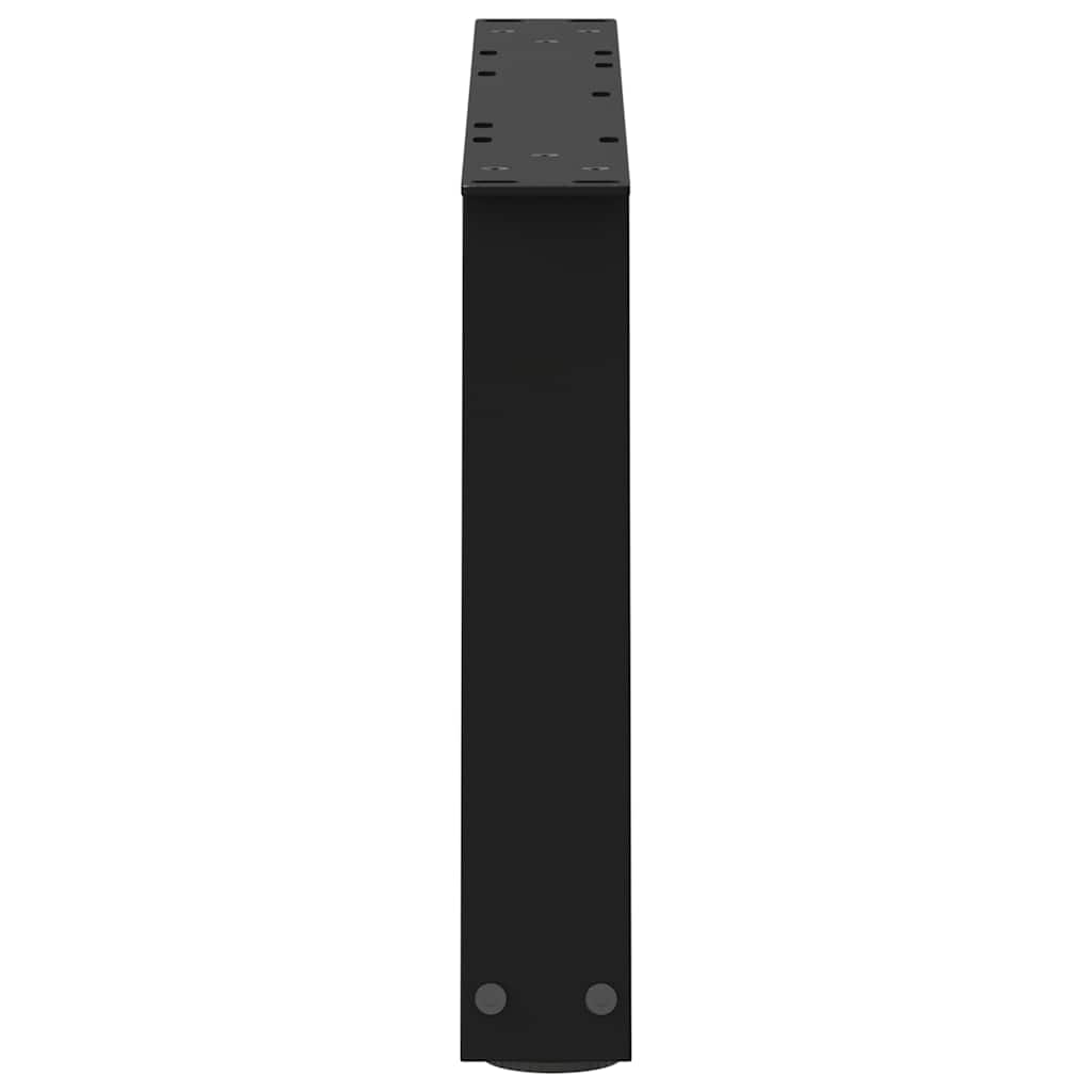 vidaXL Couchtischbeine V-Form 2 Stück Schwarz 60x(30-31,3) cm Stahl
