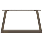 vidaXL Couchtischbeine V-Form 2 Stück Naturstahl 60x(30-31,3) cm Stahl