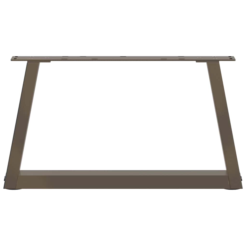 vidaXL Couchtischbeine V-Form 2 Stück Naturstahl 60x(30-31,3) cm Stahl