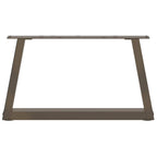 vidaXL Couchtischbeine V-Form 2 Stück Naturstahl 70x(30-31,3) cm Stahl