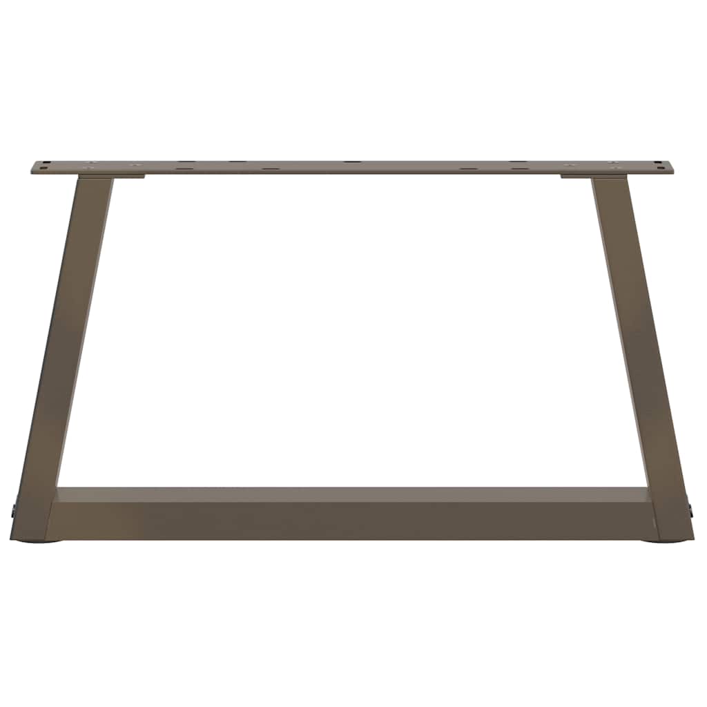 vidaXL Couchtischbeine V-Form 2 Stück Naturstahl 70x(30-31,3) cm Stahl