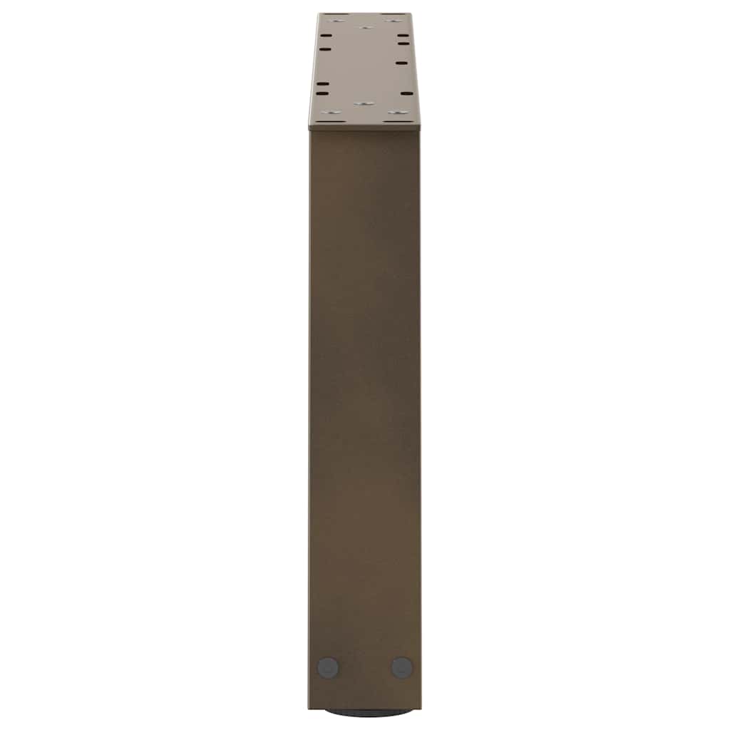 vidaXL Couchtischbeine V-Form 2 Stück Naturstahl 70x(30-31,3) cm Stahl