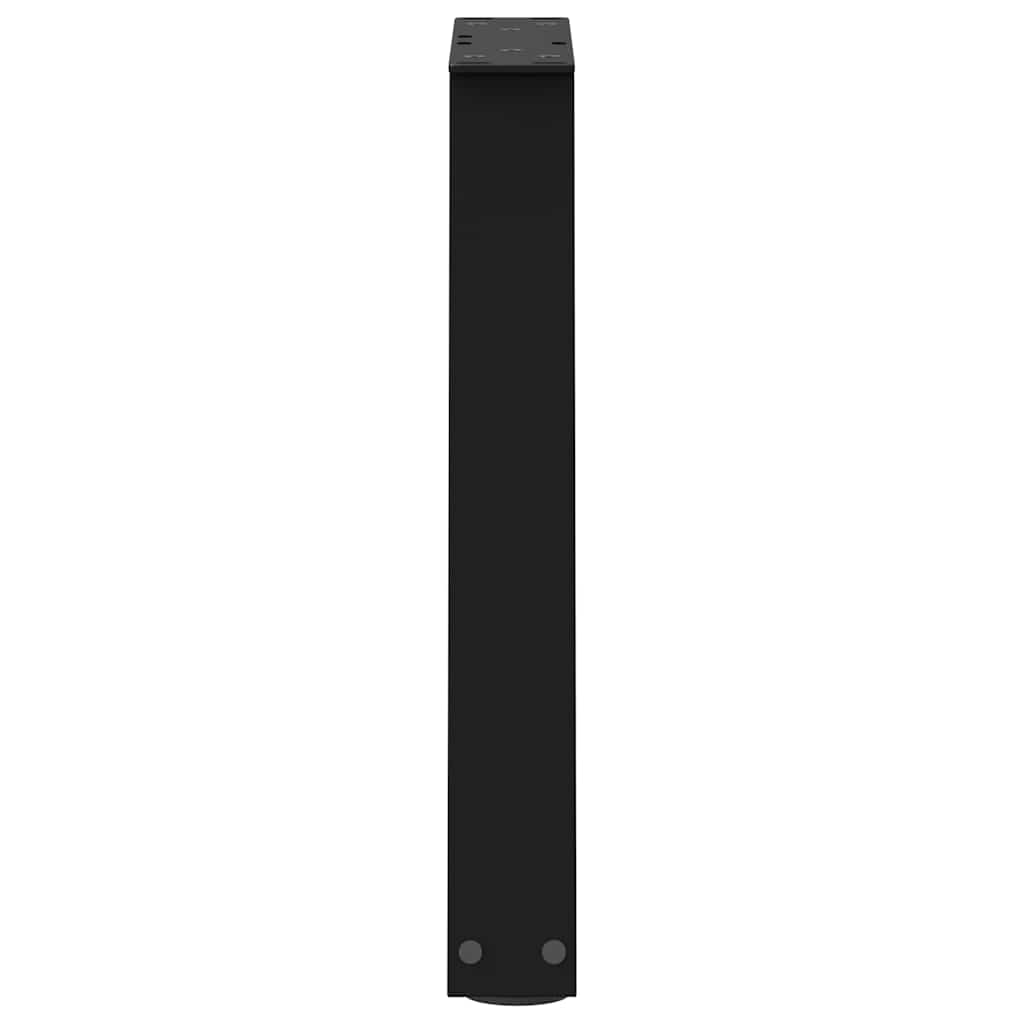 vidaXL Couchtischbeine V-Form 2 Stück Schwarz 28x(42-43,3) cm Stahl