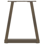 vidaXL Couchtischbeine V-Form 2 Stück Naturstahl 38x(42-43,3) cm Stahl