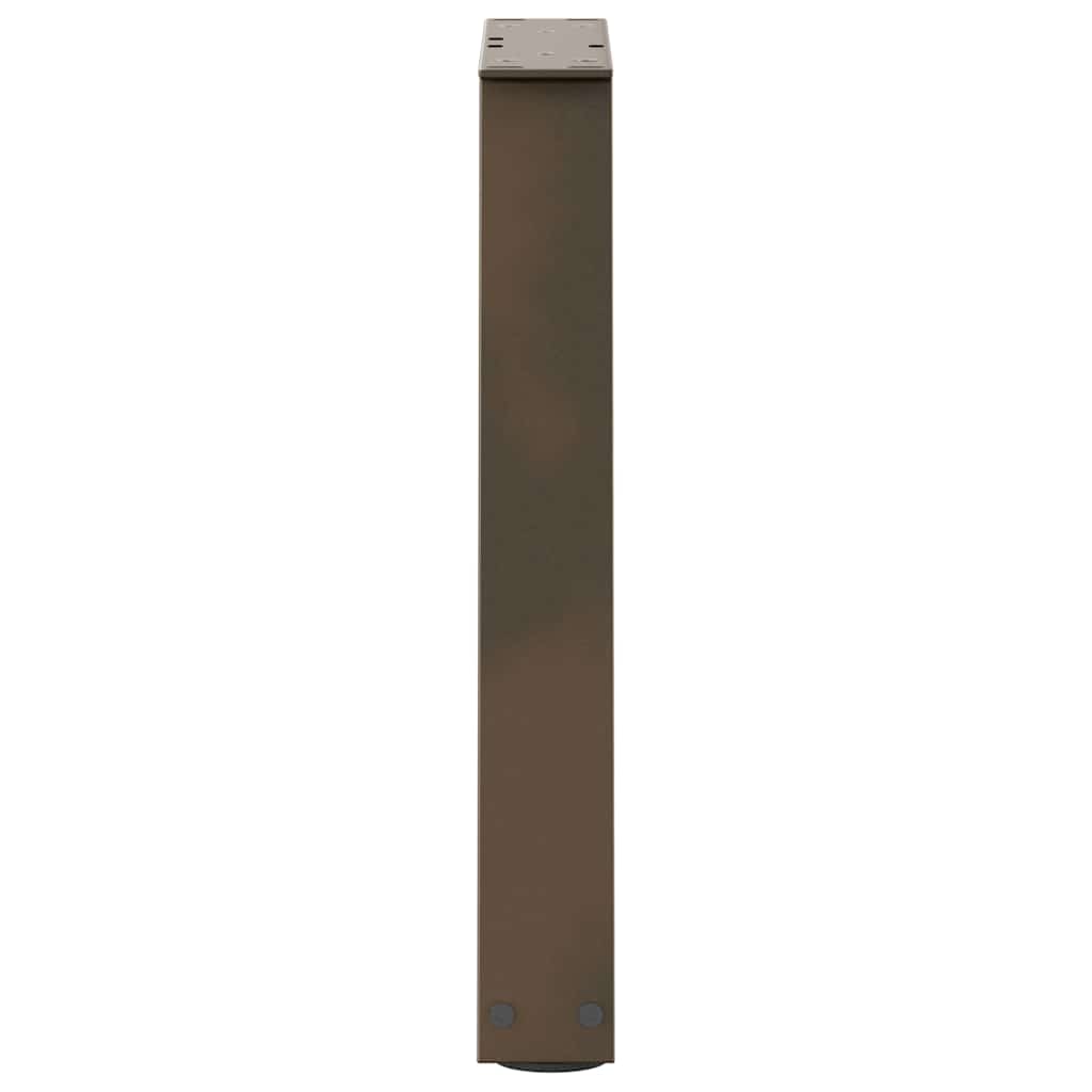 vidaXL Couchtischbeine V-Form 2 Stück Naturstahl 38x(42-43,3) cm Stahl