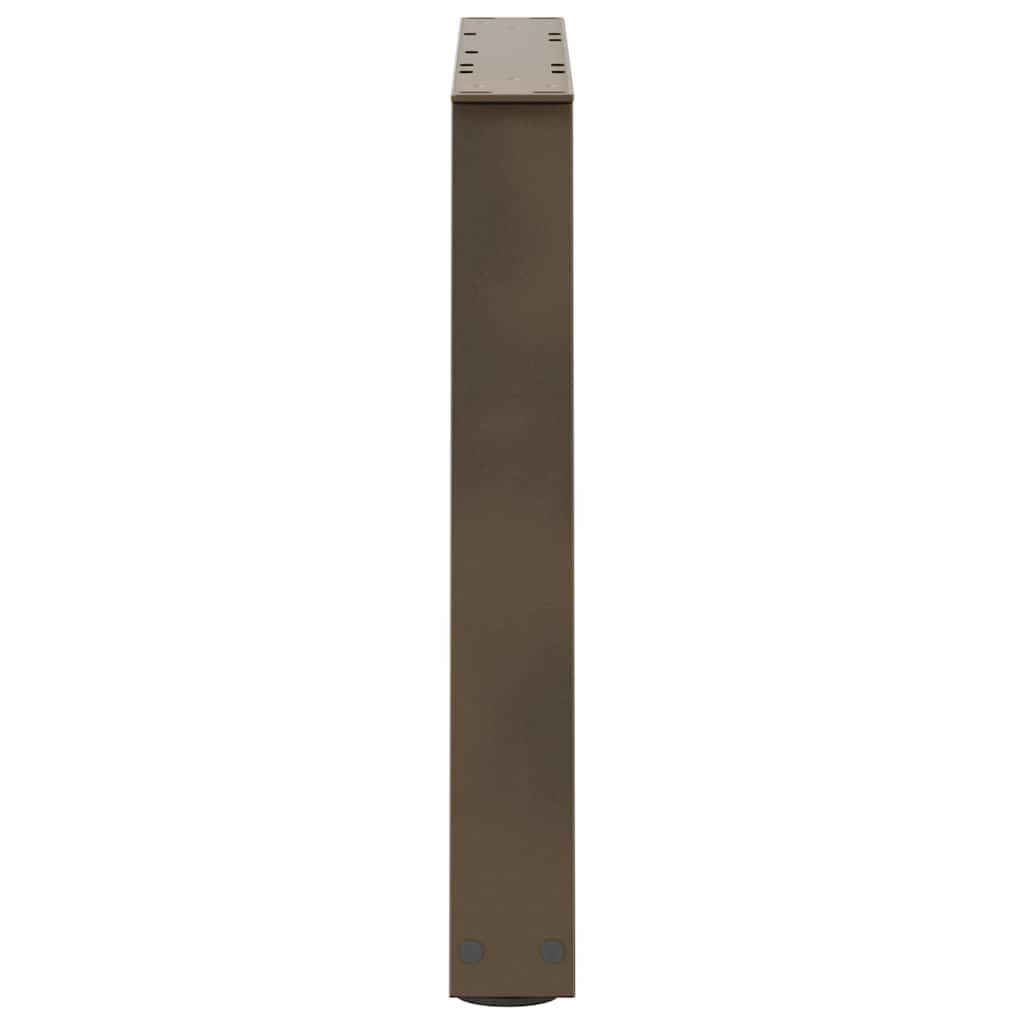 vidaXL Couchtischbeine V-Form 2 Stück Naturstahl 50x(42-43,3) cm Stahl