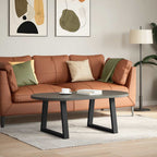 vidaXL Couchtischbeine V-Form 2 Stück Schwarz 60x(42-43,3) cm Stahl