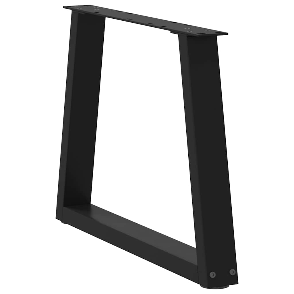 vidaXL Couchtischbeine V-Form 2 Stück Schwarz 60x(42-43,3) cm Stahl