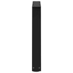 vidaXL Couchtischbeine V-Form 2 Stück Schwarz 60x(42-43,3) cm Stahl