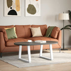 vidaXL Couchtischbeine V-Form 2 Stück Naturstahl 60x(42-43,3) cm Stahl