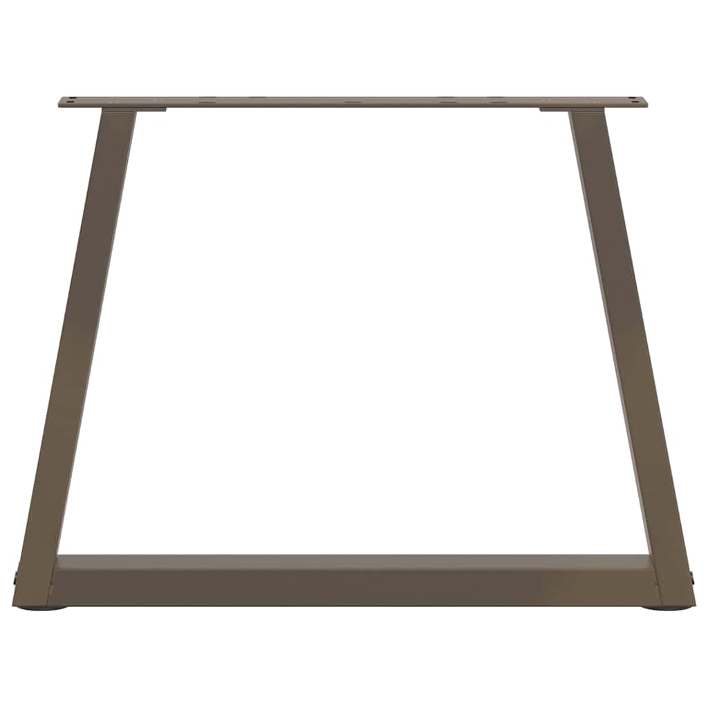 vidaXL Couchtischbeine V-Form 2 Stück Naturstahl 60x(42-43,3) cm Stahl
