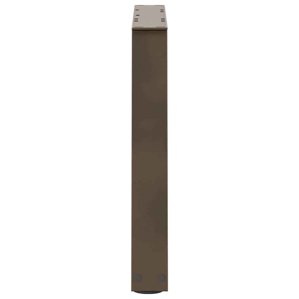 vidaXL Couchtischbeine V-Form 2 Stück Naturstahl 60x(42-43,3) cm Stahl