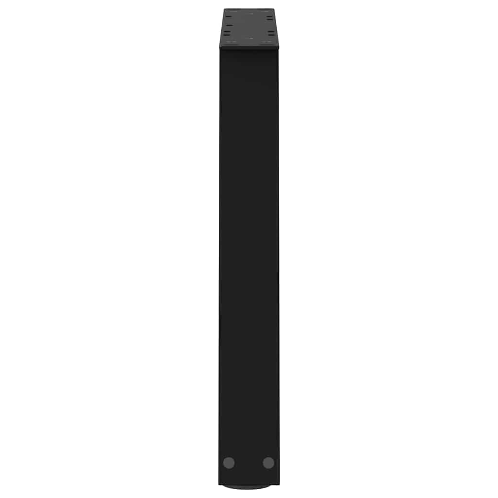 vidaXL Couchtischbeine V-Form 2 Stück Schwarz 70x(42-43,3) cm Stahl