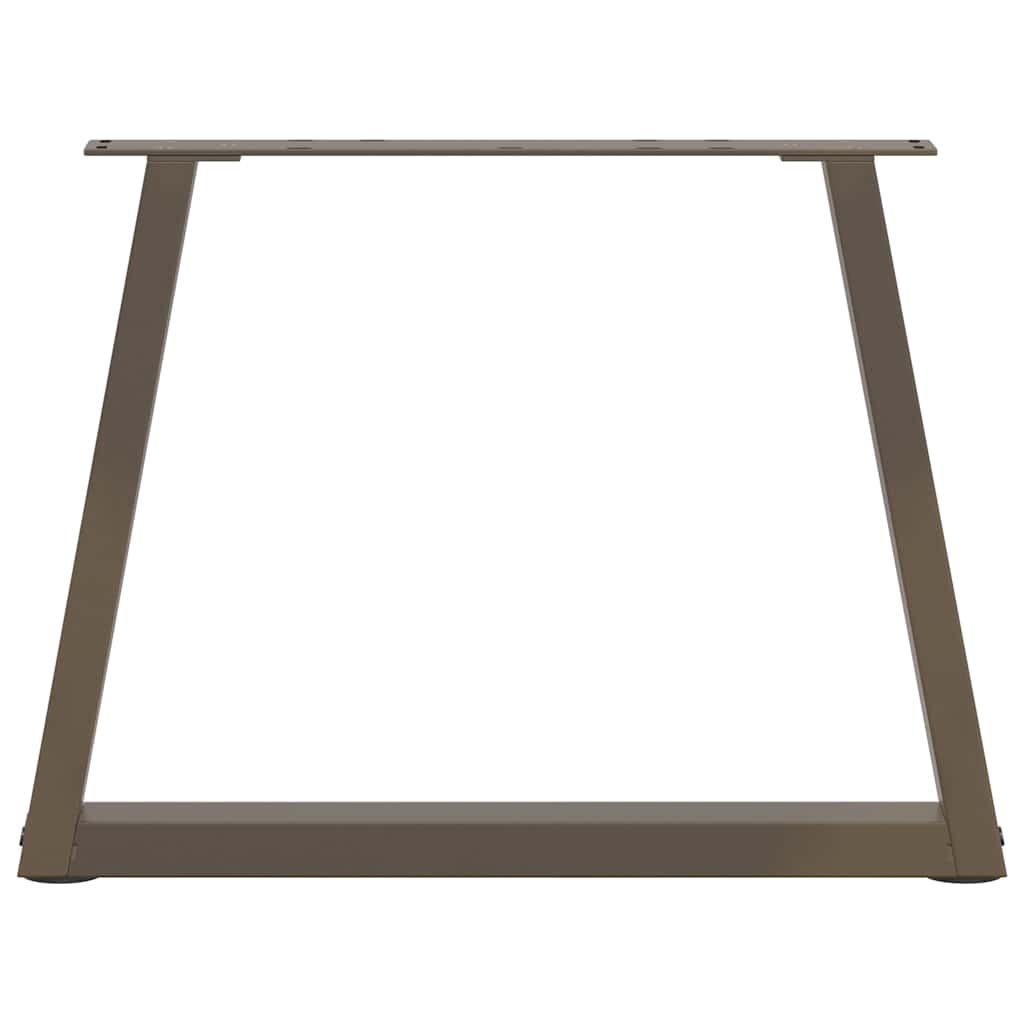 vidaXL Couchtischbeine V-Form 2 Stück Naturstahl 70x(42-43,3) cm Stahl