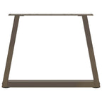 vidaXL Couchtischbeine V-Form 2 Stück Naturstahl 70x(42-43,3) cm Stahl