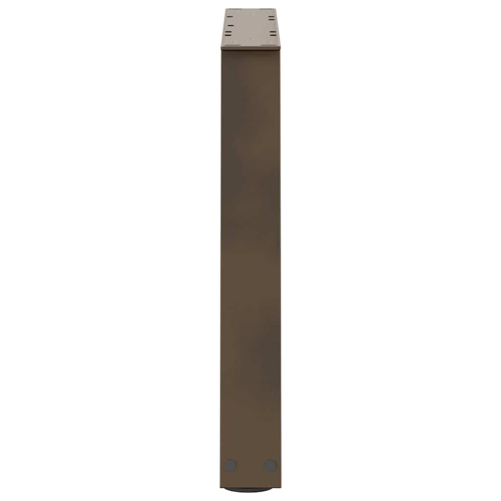 vidaXL Couchtischbeine V-Form 2 Stück Naturstahl 70x(42-43,3) cm Stahl