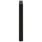 vidaXL Esstisch Beine V-Form 2 Stück Schwarz 70x(72-73,3) cm Stahl