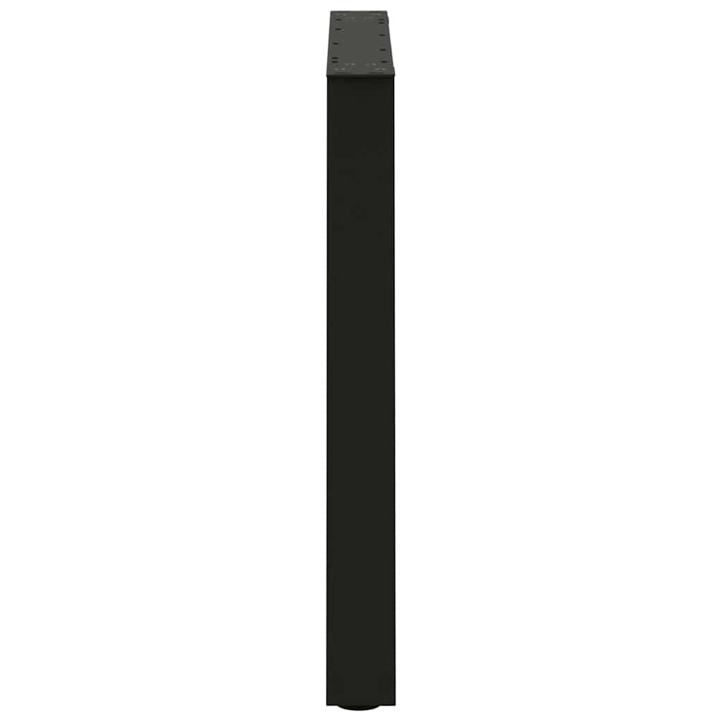 vidaXL Esstisch Beine V-Form 2 Stück Schwarz 70x(72-73,3) cm Stahl
