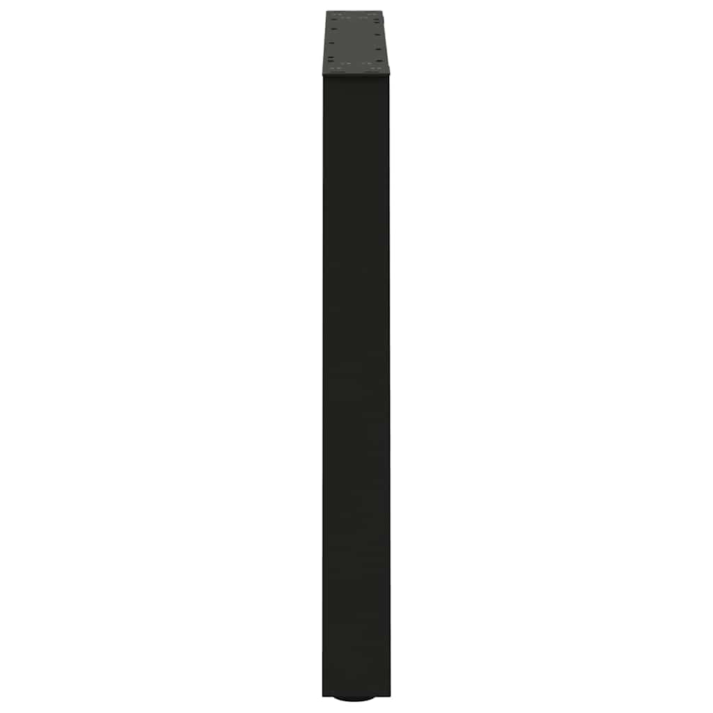 vidaXL Esstischbeine V-Form 2 Stück Schwarz 80x(72-73,3) cm Stahl