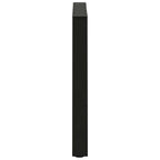 vidaXL Esstischbeine V-Form 2 Stück Schwarz 80x(72-73,3) cm Stahl