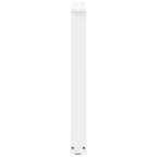 vidaXL Esstisch Beine V-Form 2 Stück Weiß 80x(72-73,3) cm Stahl