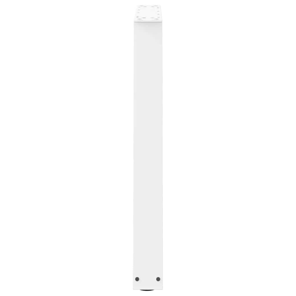 vidaXL Esstisch Beine V-Form 2 Stück Weiß 80x(72-73,3) cm Stahl