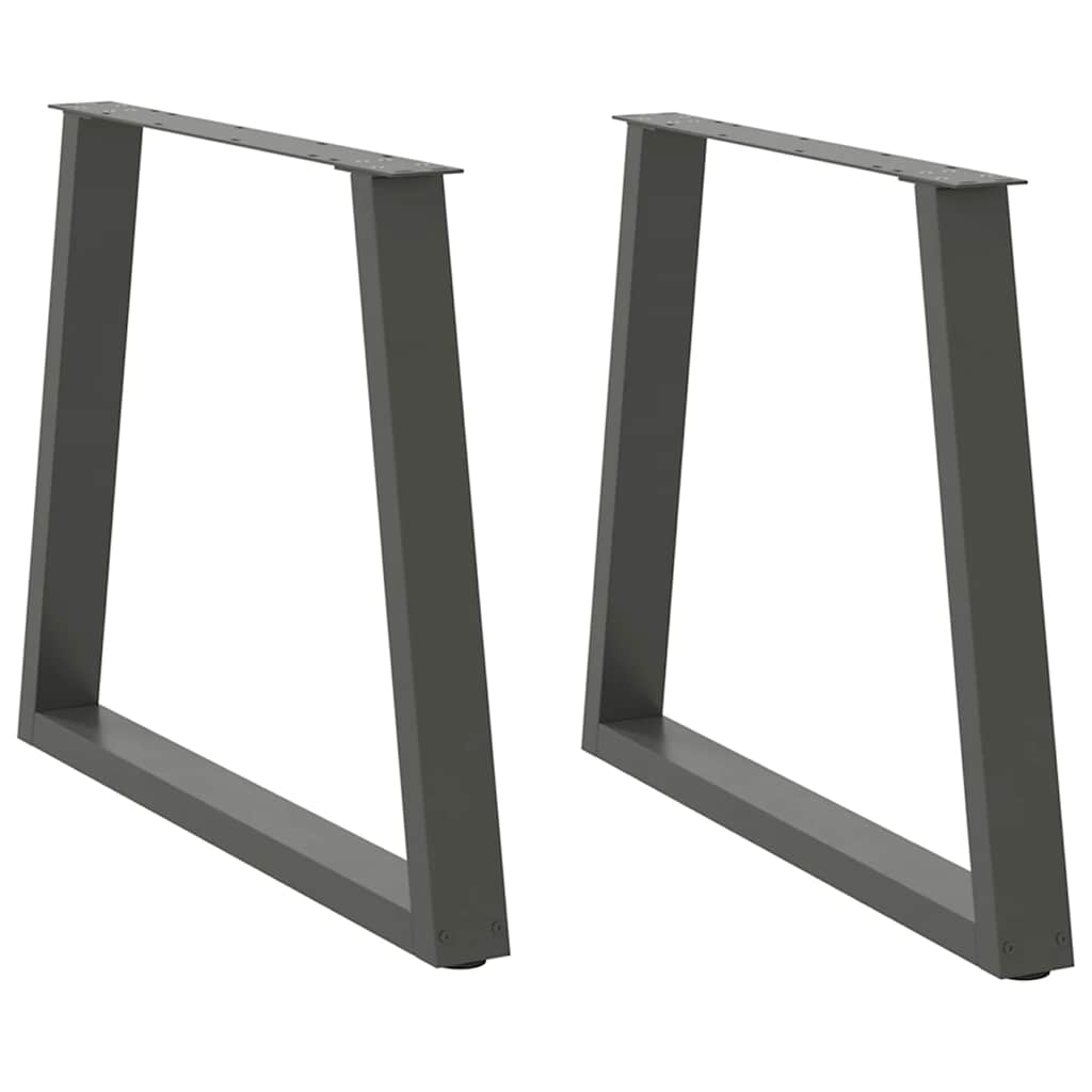 vidaXL Esstisch Beine V-Form 2 Stück Weiß 80x(72-73,3) cm Stahl