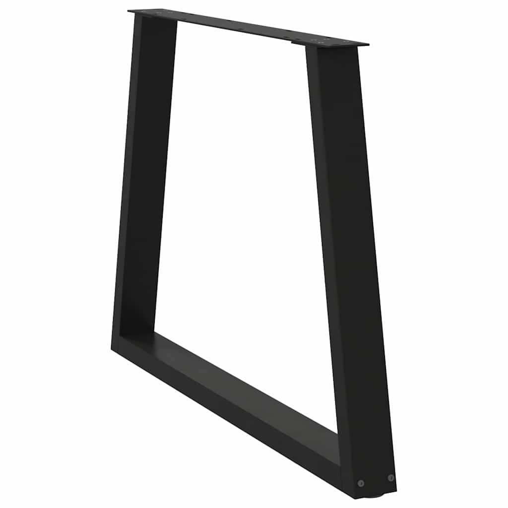 vidaXL Esstisch Beine V-Form 2 Stück Schwarz 90x(72-73,3) cm Stahl