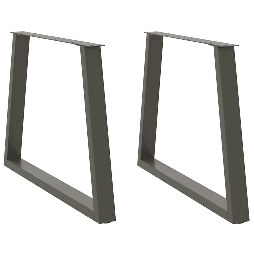 vidaXL Esstisch Beine V-Form 2 Stück Schwarz 90x(72-73,3) cm Stahl