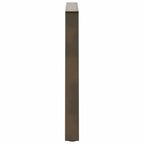 vidaXL Esstisch Beine V-Form 2 Stück Naturstahl 90x(72-73,3) cm Stahl