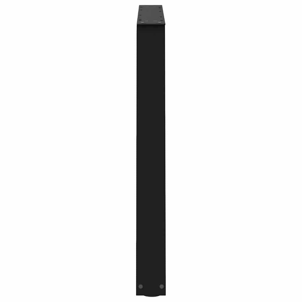 vidaXL Esstisch Beine V-Form 2 Stück Schwarz 100x(72-73,3) cm Stahl