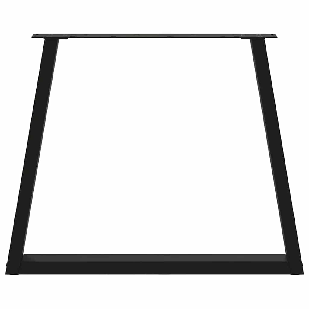vidaXL Esstisch Beine V-Form 3 Stück Schwarz 70x(72-73,3) cm Stahl