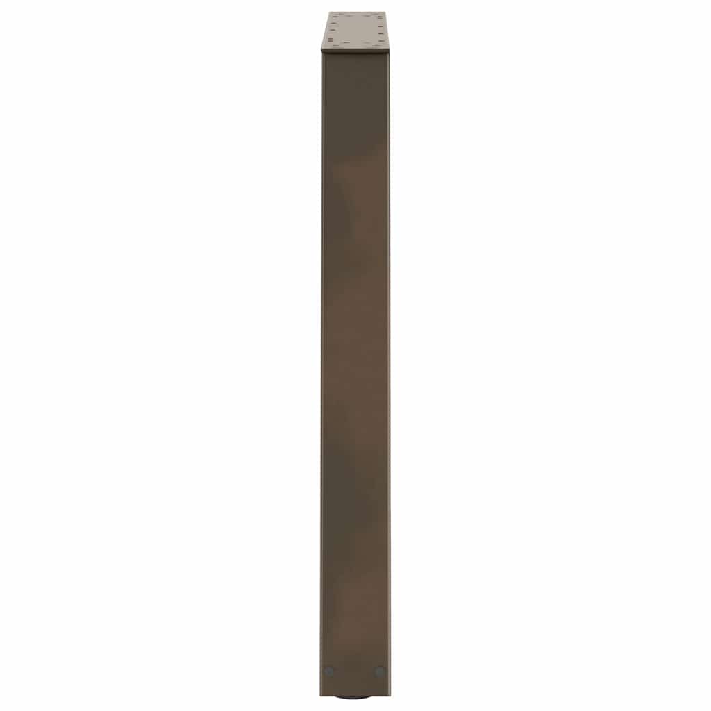 vidaXL Esstischbeine V-Form 3 Stück Naturstahl 70x(72-73,3) cm Stahl