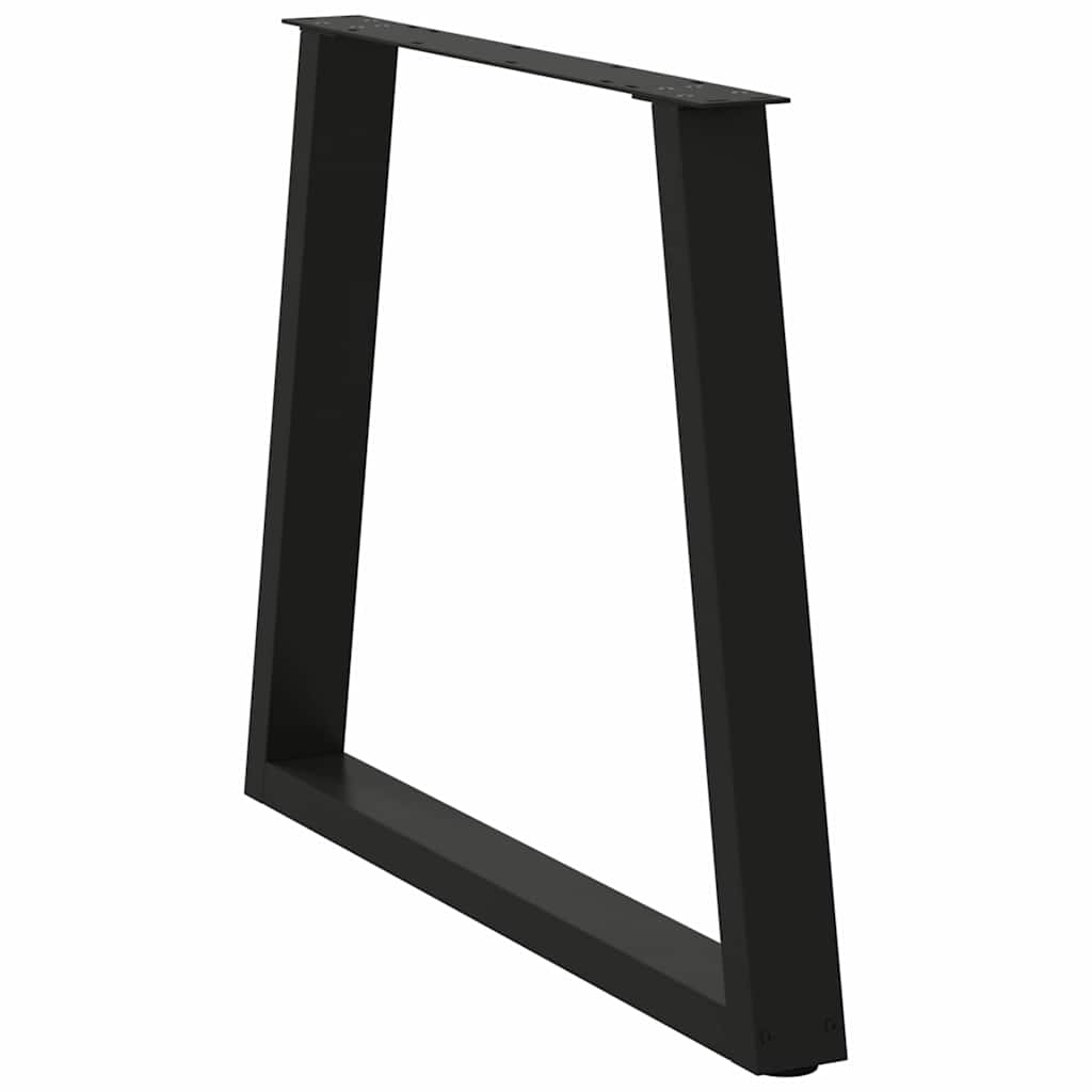 vidaXL Esstisch Beine V-Form 3 Stück Schwarz 80x(72-73,3) cm Stahl
