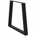 vidaXL Esstisch Beine V-Form 3 Stück Schwarz 80x(72-73,3) cm Stahl