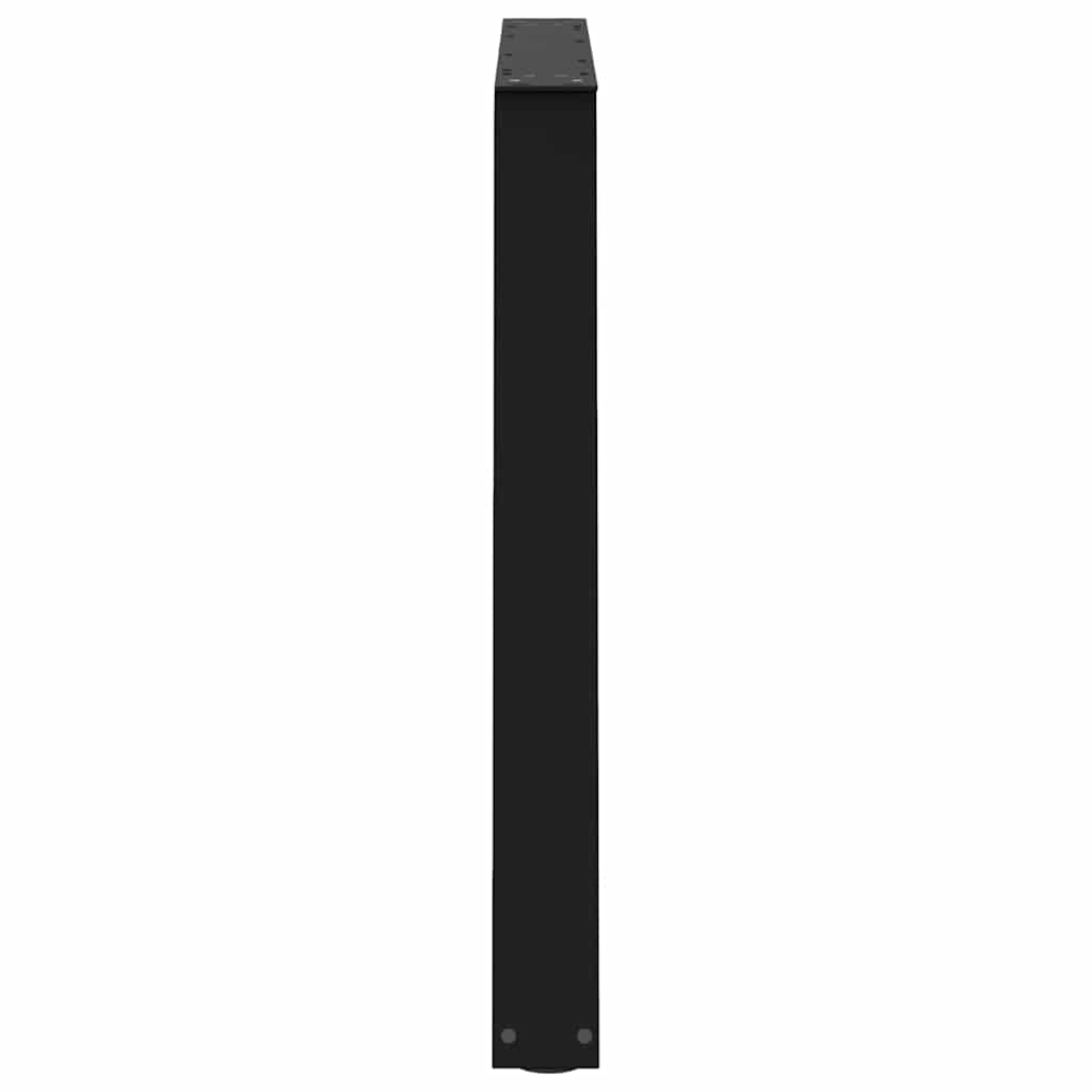 vidaXL Esstischbeine V-Form 3 Stück Schwarz 90x(72-73,3) cm Stahl