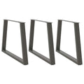 vidaXL Esstisch Beine V-Form 3 Stück Anthrazit 90x(72-73,3) cm Stahl