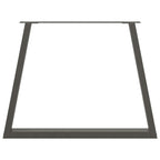 vidaXL Esstisch Beine V-Form 3 Stück Anthrazit 90x(72-73,3) cm Stahl