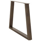 vidaXL Esstisch Beine V-Form 3 Stück Naturstahl 90x(72-73,3) cm Stahl