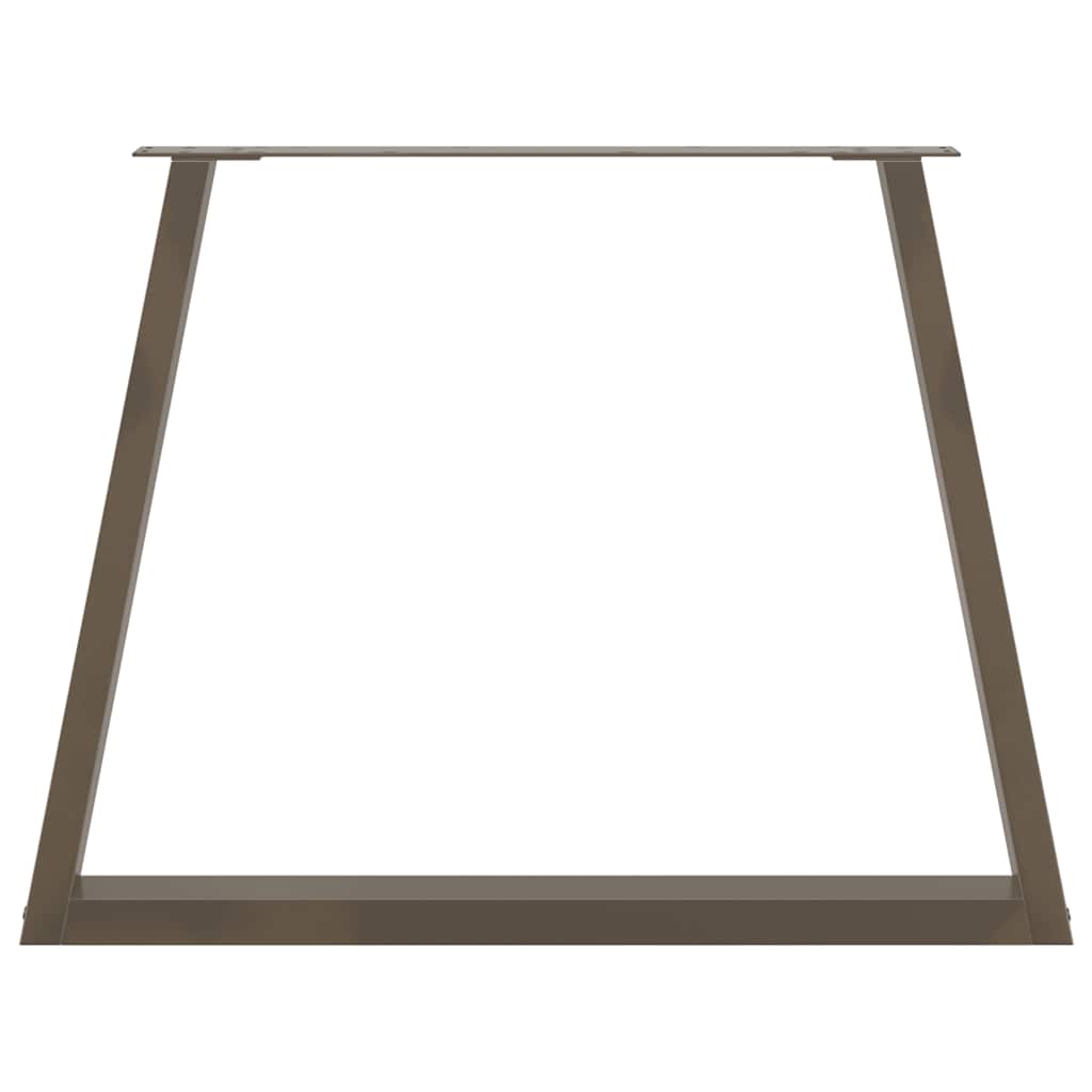vidaXL Esstisch Beine V-Form 3 Stück Naturstahl 90x(72-73,3) cm Stahl
