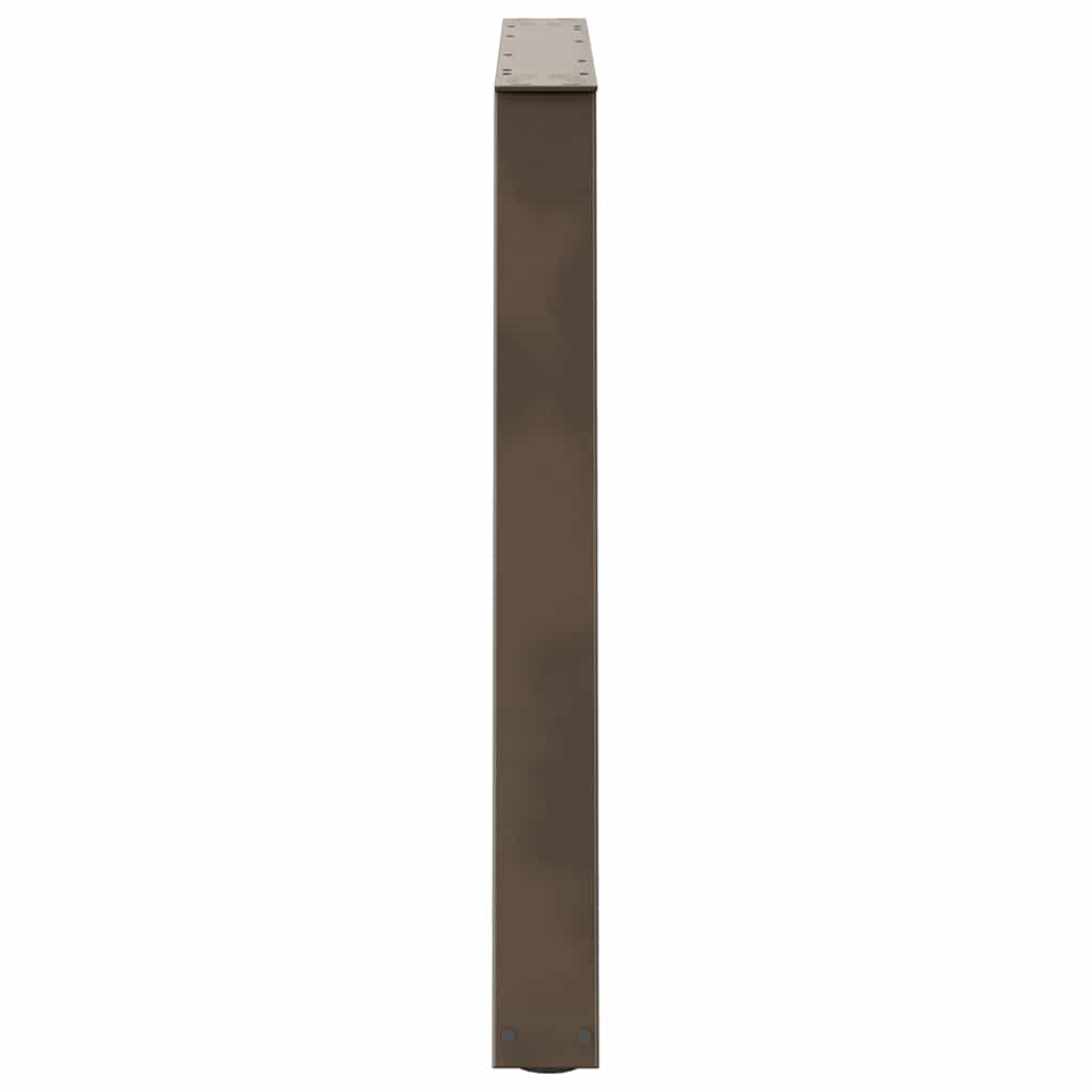 vidaXL Esstisch Beine V-Form 3 Stück Naturstahl 90x(72-73,3) cm Stahl
