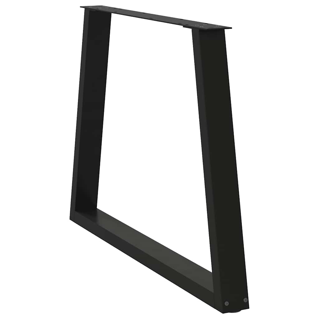 vidaXL Esstisch Beine V-Form 3 Stück Schwarz 100x(72-73,3) cm Stahl