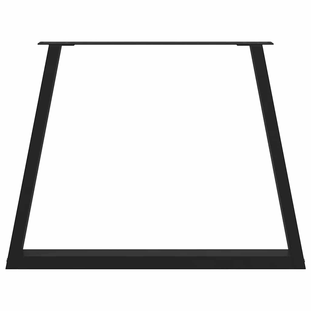 vidaXL Esstisch Beine V-Form 3 Stück Schwarz 100x(72-73,3) cm Stahl