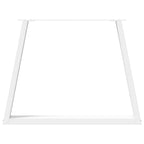 vidaXL Esstischbeine V-Form 3 Stück Weiß 100x(72-73,3) cm Stahl