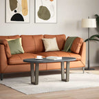 vidaXL Couchtischbeine V-Form 2 Stück Naturstahl 28x(42-43,3) cm Stahl