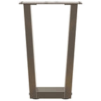vidaXL Couchtischbeine V-Form 2 Stück Naturstahl 28x(42-43,3) cm Stahl