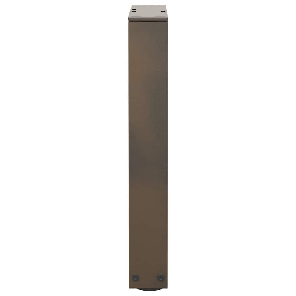 vidaXL Couchtischbeine V-Form 2 Stück Naturstahl 28x(42-43,3) cm Stahl